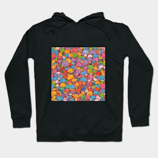 Wombat Horde - Colorful And Playful Graphic Hoodie